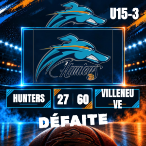 DÉFAITE DE NOS U15-3